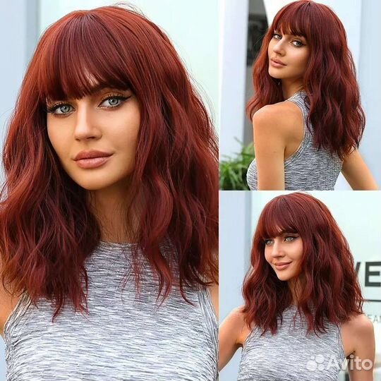 Каре волнистый парик. Новый, красивый