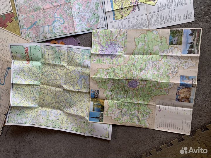 Карты Москвы и Ленинграда 50-60-70х