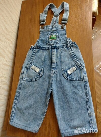 Детский джинсовый комбинезон