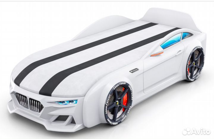 Кровать-машина с матрасом