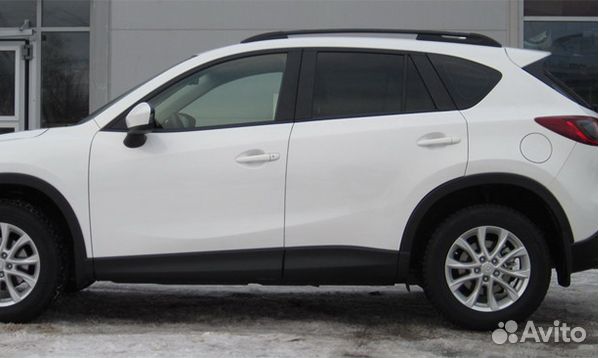 Рейлинги на крышу Mazda CX-5 2012-2017 APS чёрные