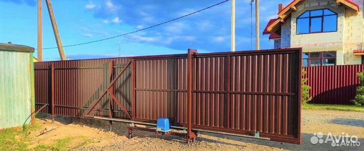 Откатные ворота под ключ