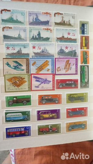 Марки СССР Транспорт Фауна Космос Спорт 1973-75г З