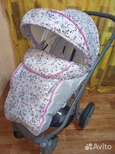 Коляска для девочки 2 в 1