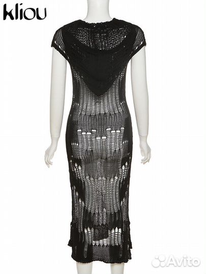 Платье вязанное