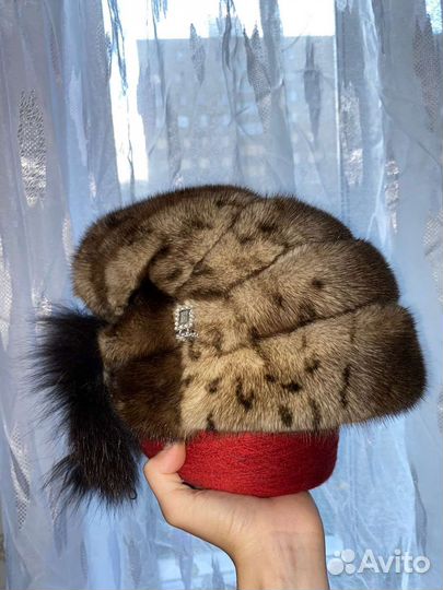 Шапка норковая женская бу