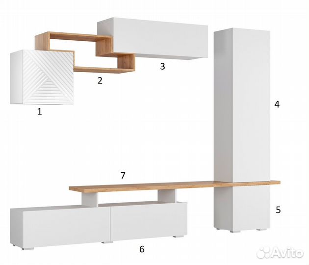 Стенка в гостиную Скайфри