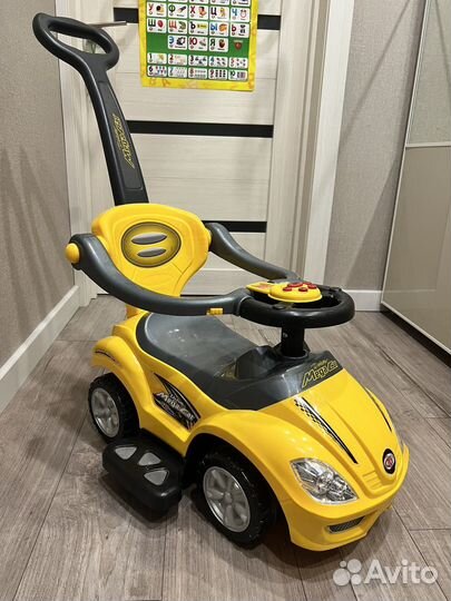 Машинка каталка Baby Go толокар с ручкой