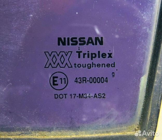 Стекло кузова глухое правое Primera P10 (хэтч)