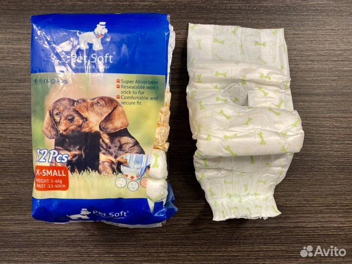 Подгузники для животных XS Pet Soft