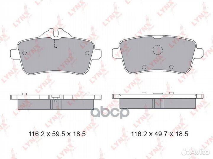 Колодки тормозные задние дисковые к-кт BD-5360