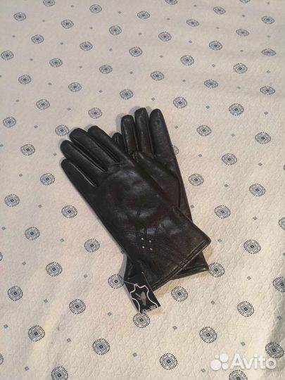 Перчатки кожаные