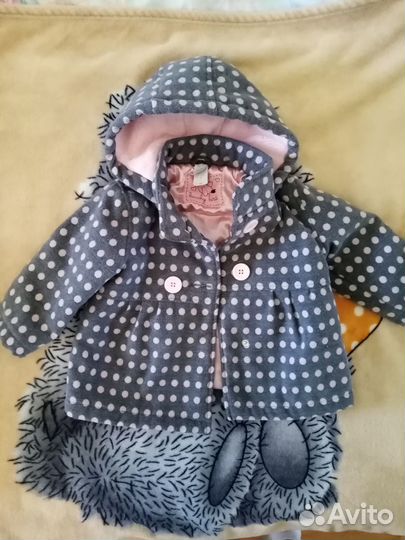 Детское пальто 80 см на девочку