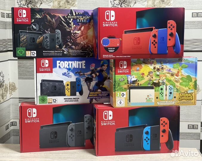 Nintendo Switch v.2 32Gb/1Tb Sx Core/Hwfly Прошиты