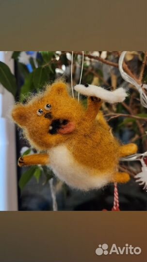 Кот ручной работы