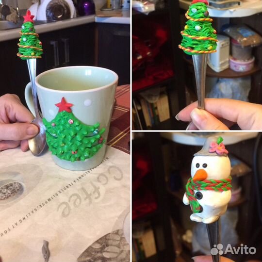 Чашки и ложки ручной работы