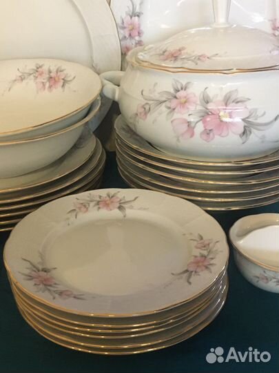 Чешский столовый сервиз Винтаж