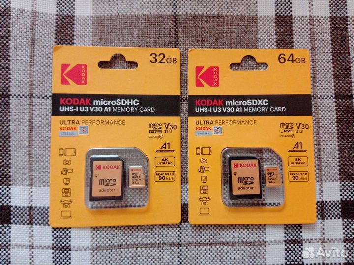 Карта памяти Kodak MicroSD 32/64 Гб