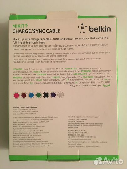 Кабель зарядки Belkin-Micro USB Samsung-Type-C