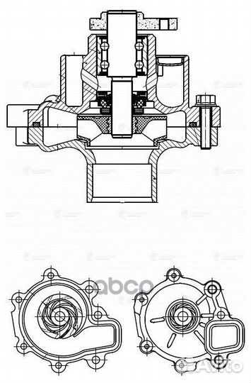 Насос водяной для а/м Mazda CX-5 (12) /3 (13)