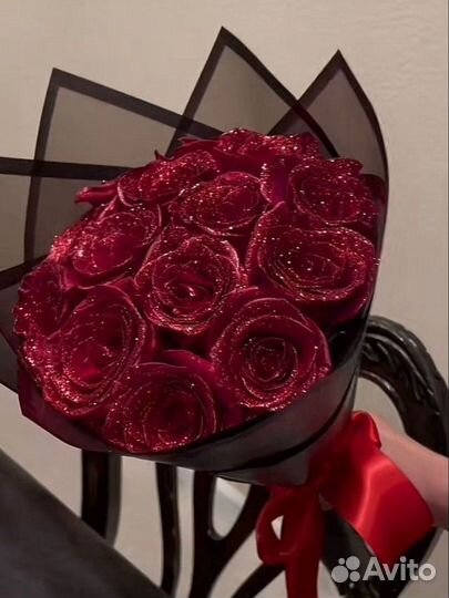 Букет из атласных лент