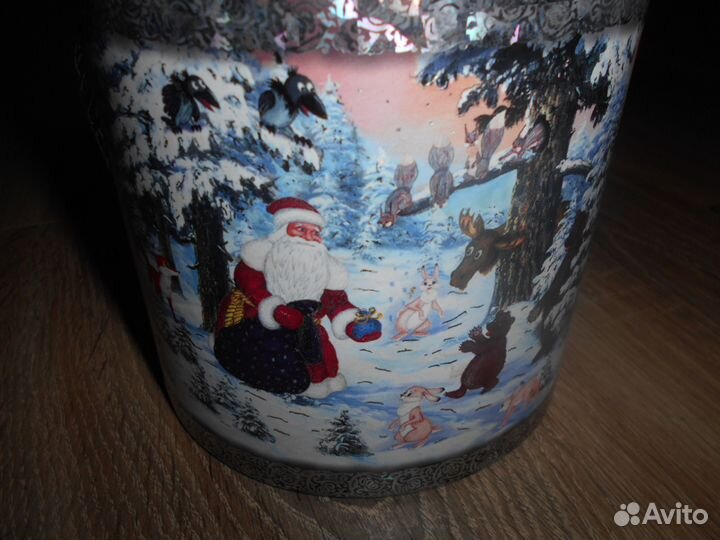 Коробка баночка для новогоднего подарка