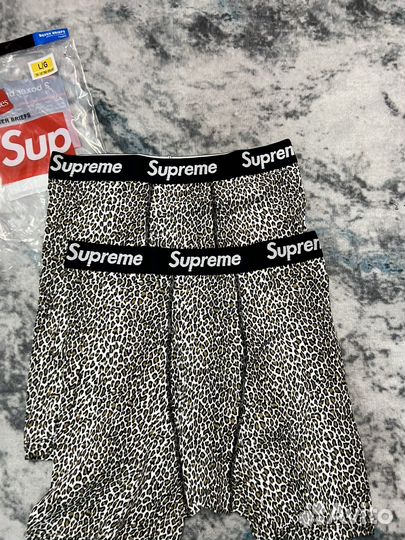 Трусы Supreme boxer briefs hanes