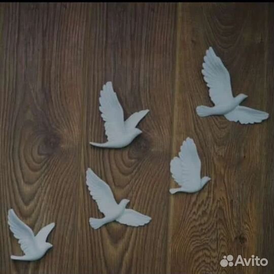 Стайка голубей из 5шт