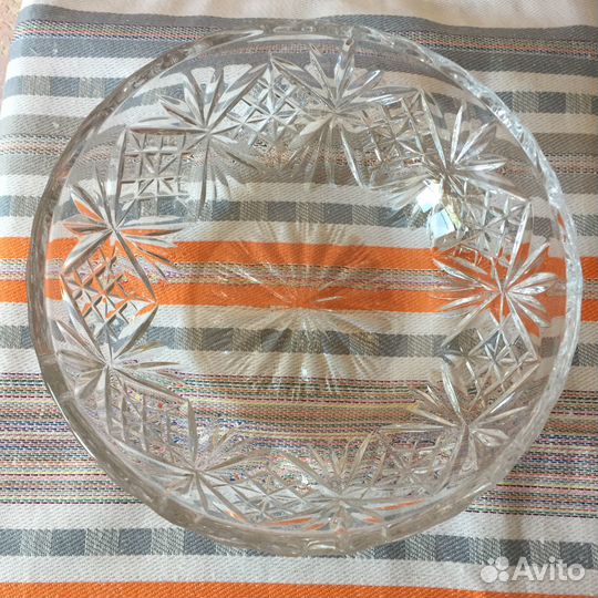Ваза хрусталь антиквариат СССР
