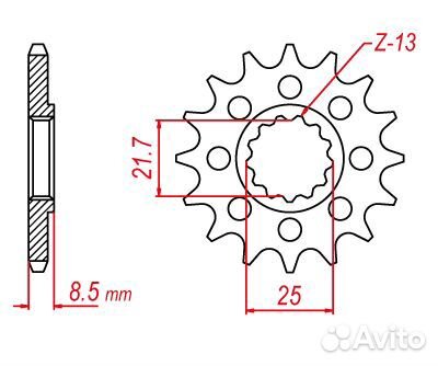 Звезда передняя JT sprockets JTF1516