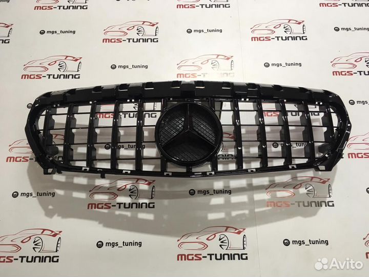 Решетка на Mercedes CLA class w117 GT Style Black