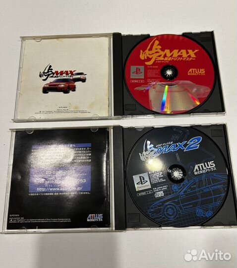 Touge Max 1,2 части Ps1 комплект, лицензия