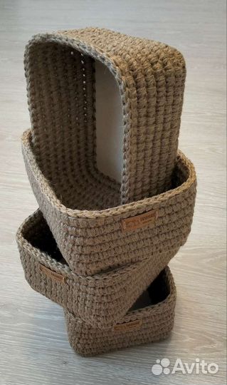 Корзинка из джута