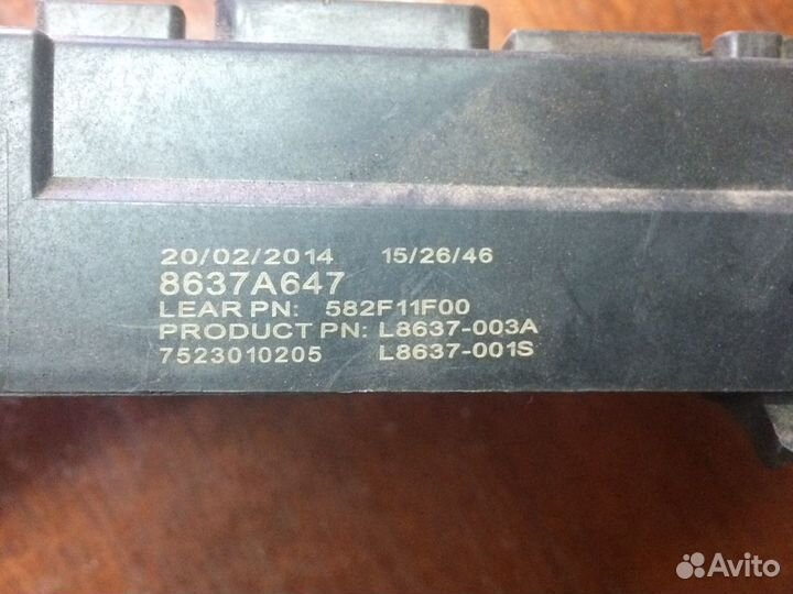 Блок предохранителей mitsubishi asx