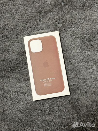 Чехол кожаный iPhone 12 pro max Magsafe