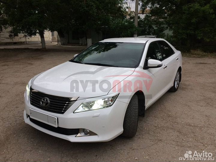 Реснички на фары для Toyota Camry V50 (7)