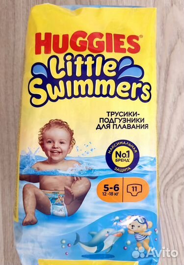 Подгузники-трусики Huggies Little Swimmers 5-6