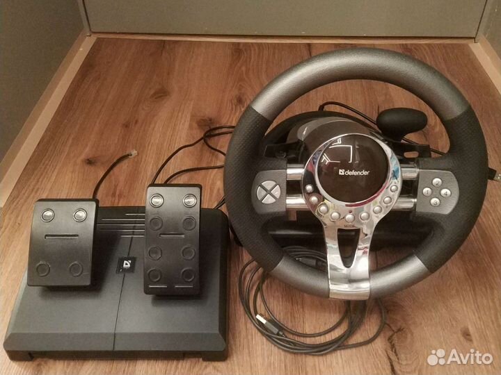 Игровой руль для пк Defender. Drift forsage gtr