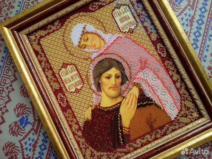 Икона вышитая бисером
