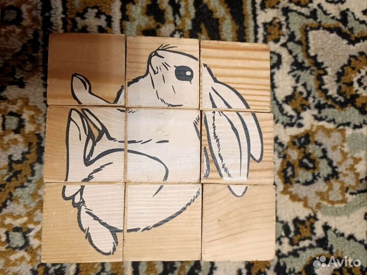 Кубики деревянные и констуктор