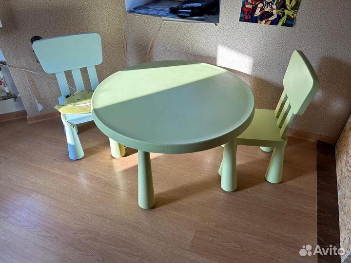 Стол и стульчики Икеа детские