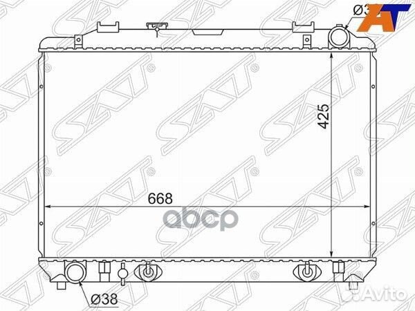 Радиатор Toyota Town Ace 96-08 TY0050D Sat