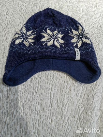 Шапка шлем 48-50, шапка на флисе, варежки 2 пары