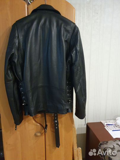 Кожаная куртка косуха мужская 52 р