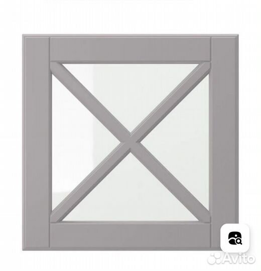 Фасады IKEA будбин и серый стекло