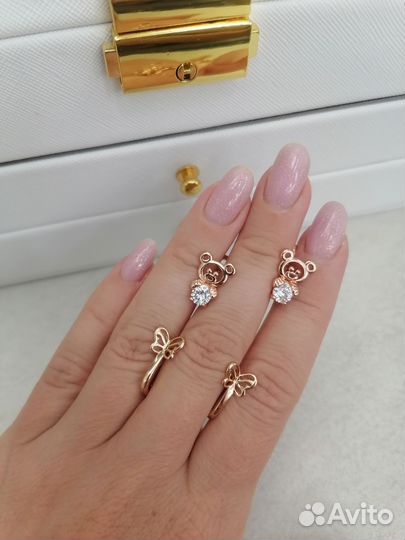 Серьги детские медицинский сплав