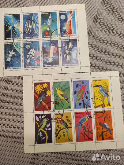 Марки иностранные разной тематики