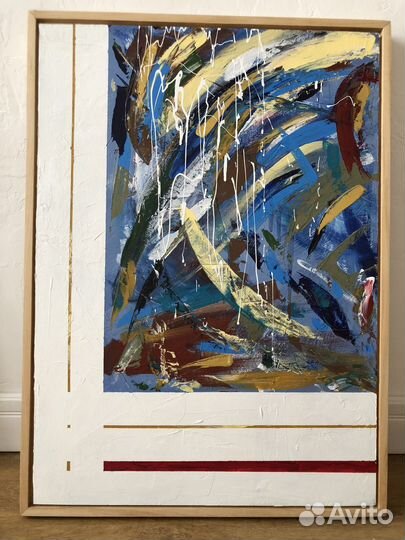 Картина абстракция акрил