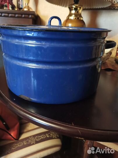 Кастрюля эмалированная бу