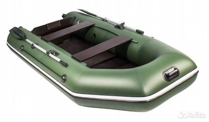 Надувная лодка Аква 2900 Слань Книжка Киль